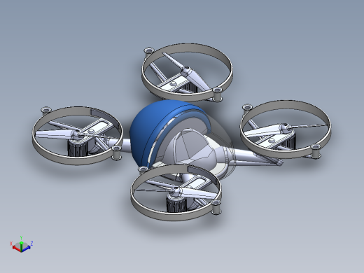 陆空两用旋翼无人机