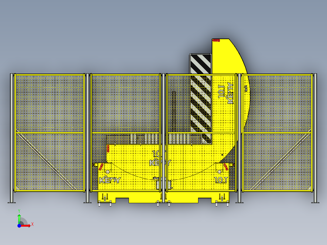 卷材翻转机 10T前视图