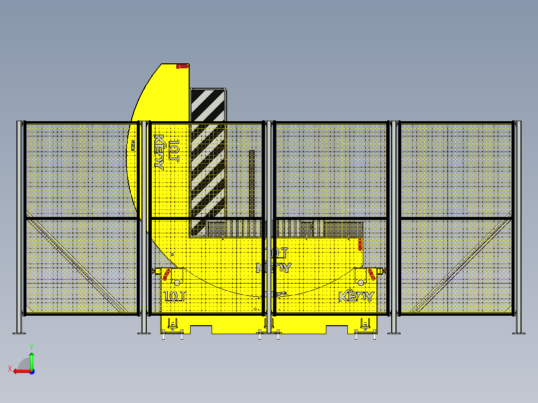 卷材翻转机 10T后视图