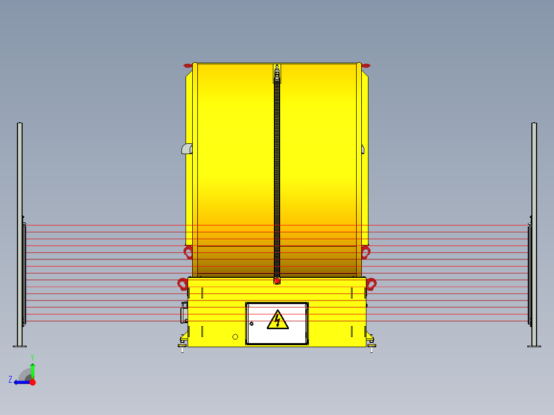 卷材翻转机 10T右视图