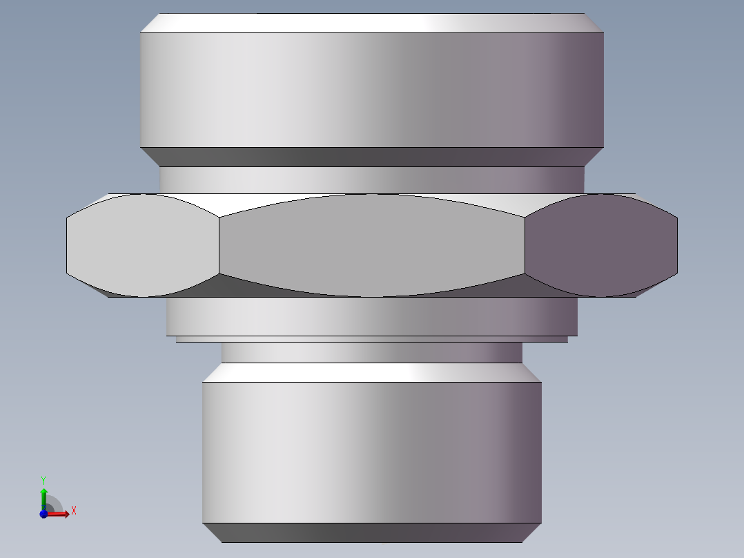 英制管螺纹ED密封、1CB-36-12WD非标前视图
