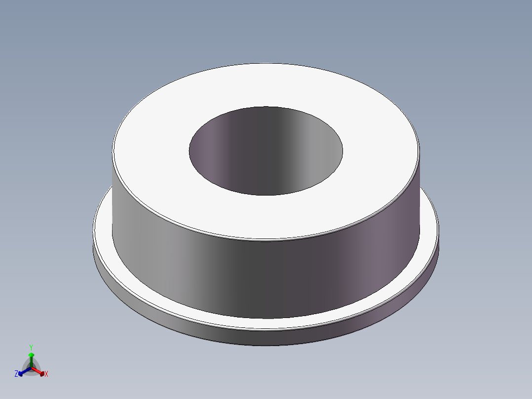 LMJCFX带法兰滚珠轴承型号 FL688ZZ正等轴测图