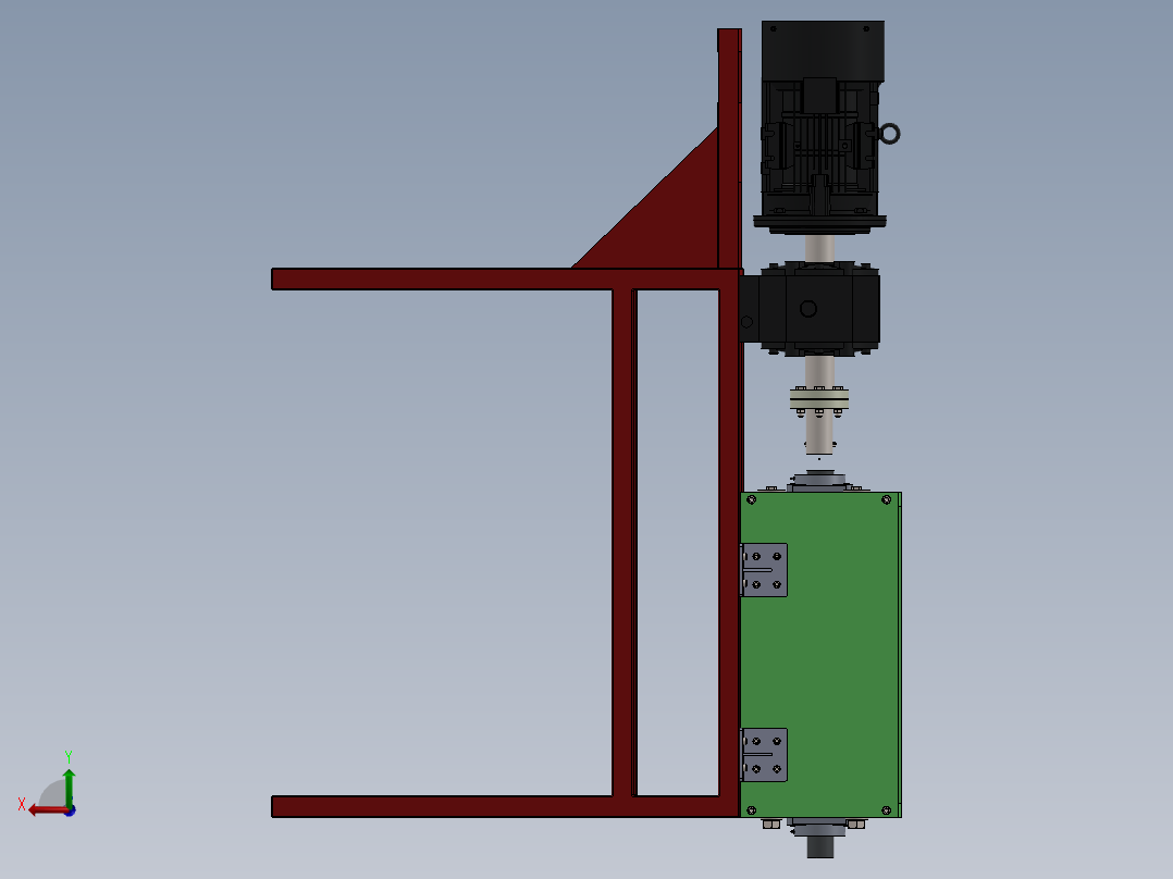 破碎机、碎渣机后视图
