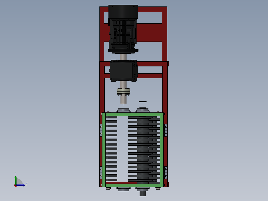 破碎机、碎渣机左视图