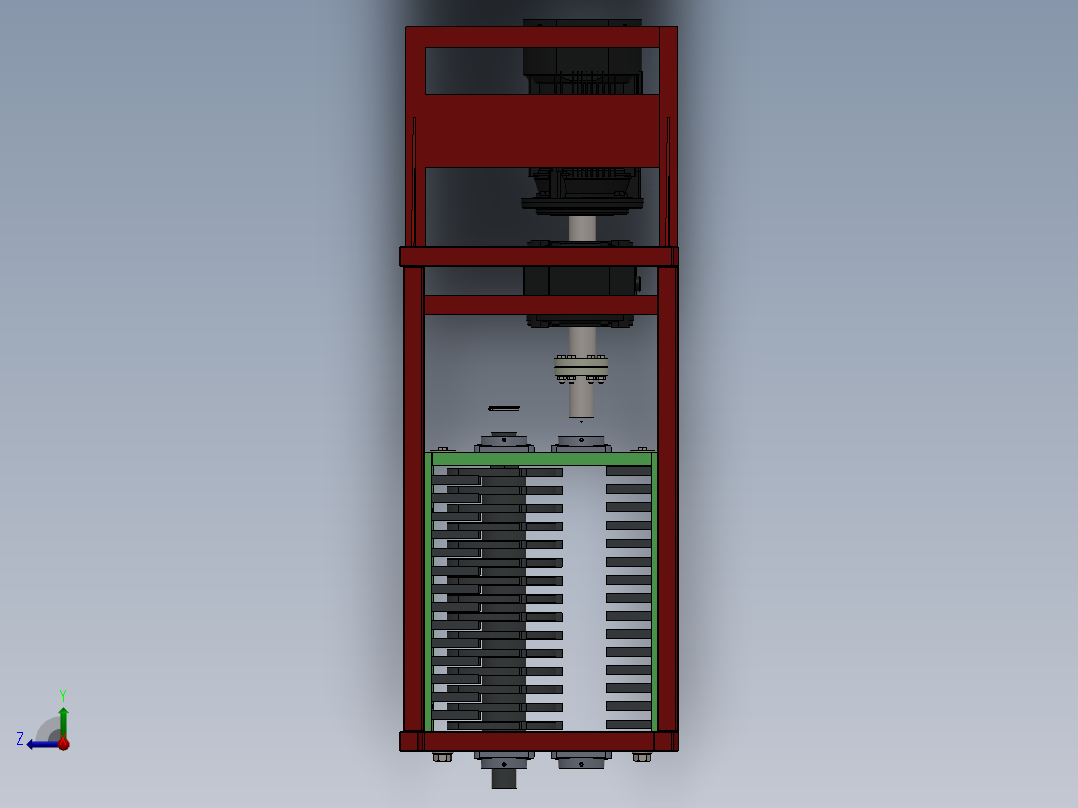 破碎机、碎渣机右视图