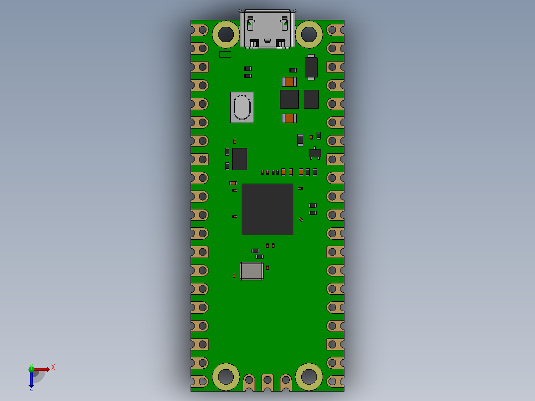 树莓派(26)俯视图