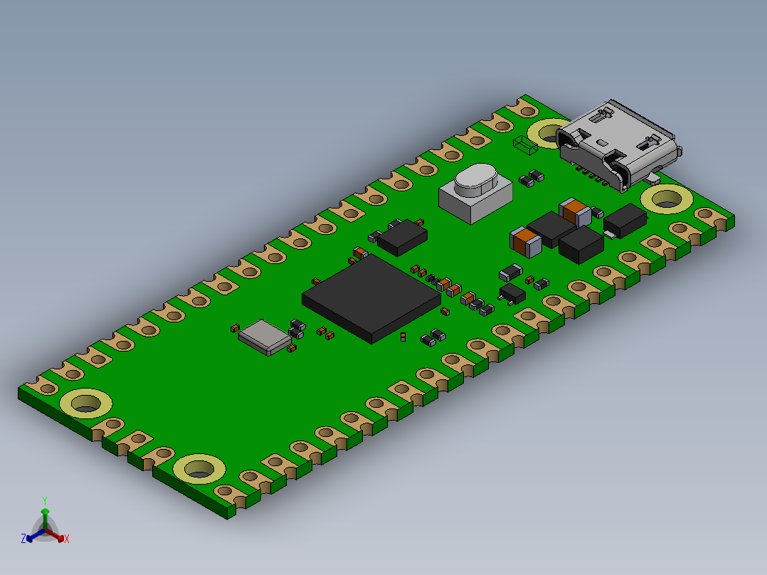 树莓派(26)正等轴测图