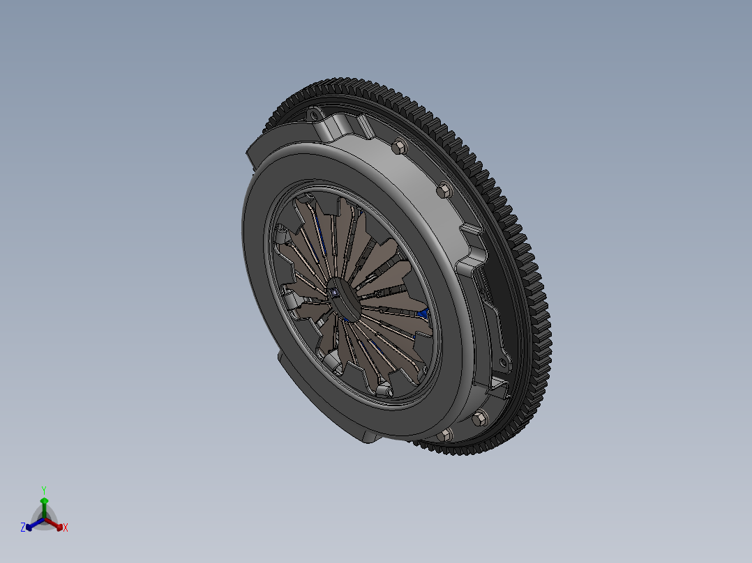 离合器(18)正等轴测图