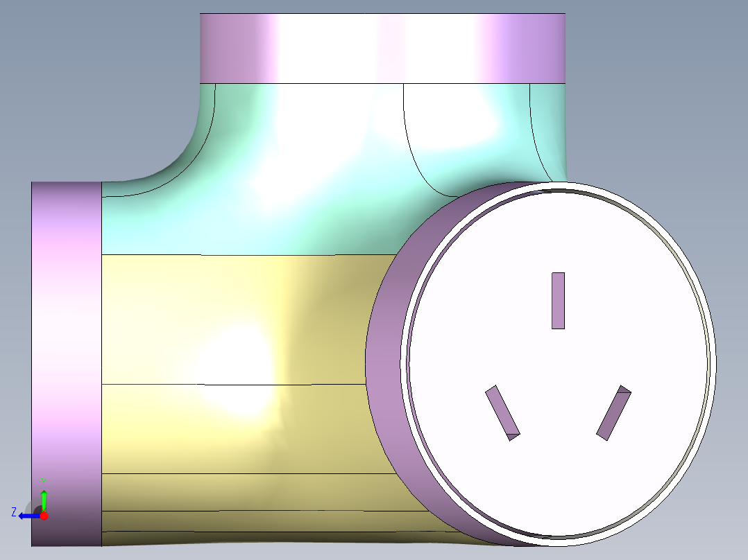 创意排插右视图