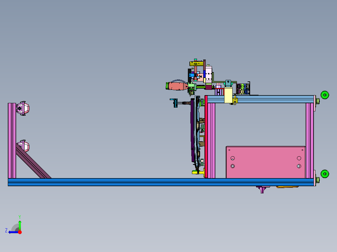 自动化去天窗毛刺设备右视图