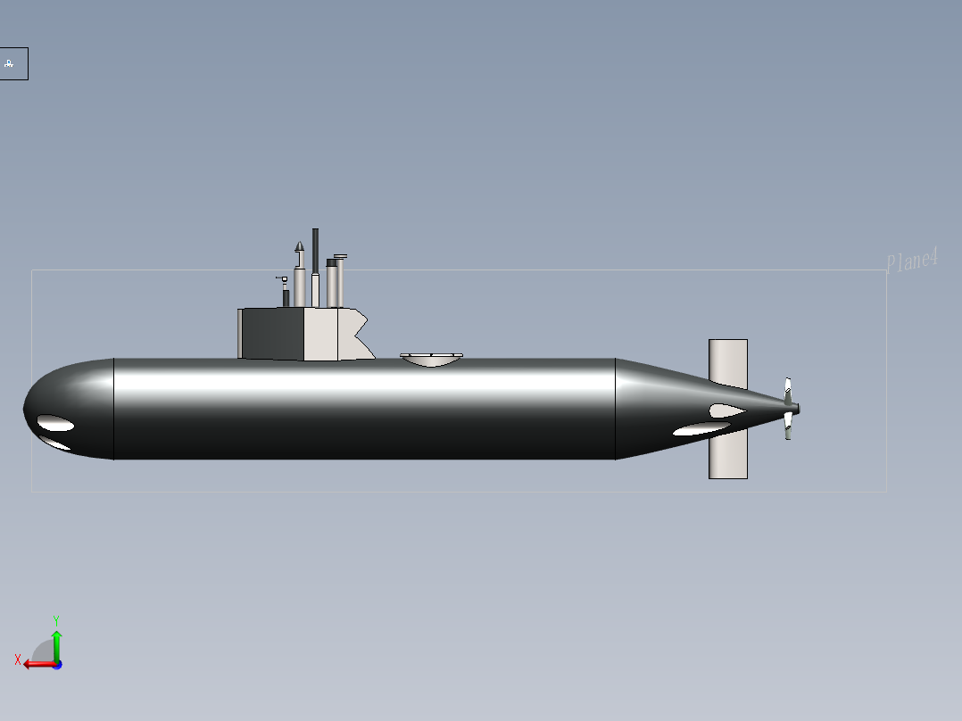 潜水艇(30)后视图