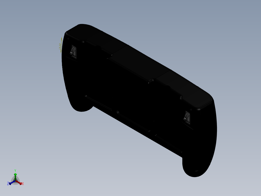 遥控器、遥控板(23)正等轴测图