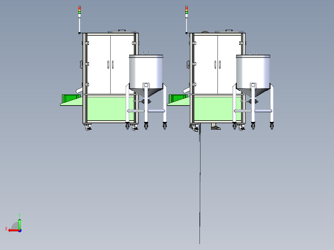 自动灌瓶机后视图