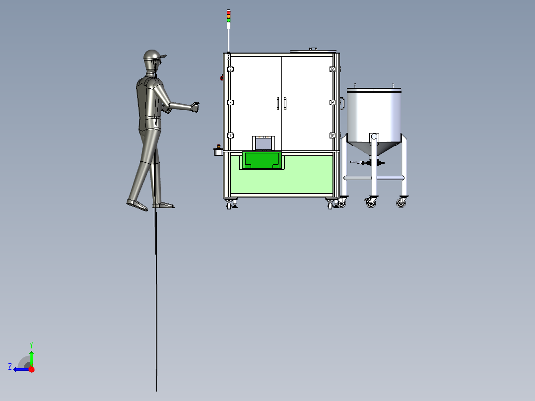自动灌瓶机右视图