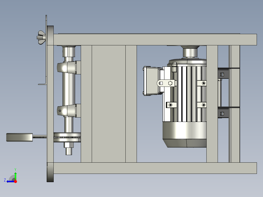 木工台锯右视图