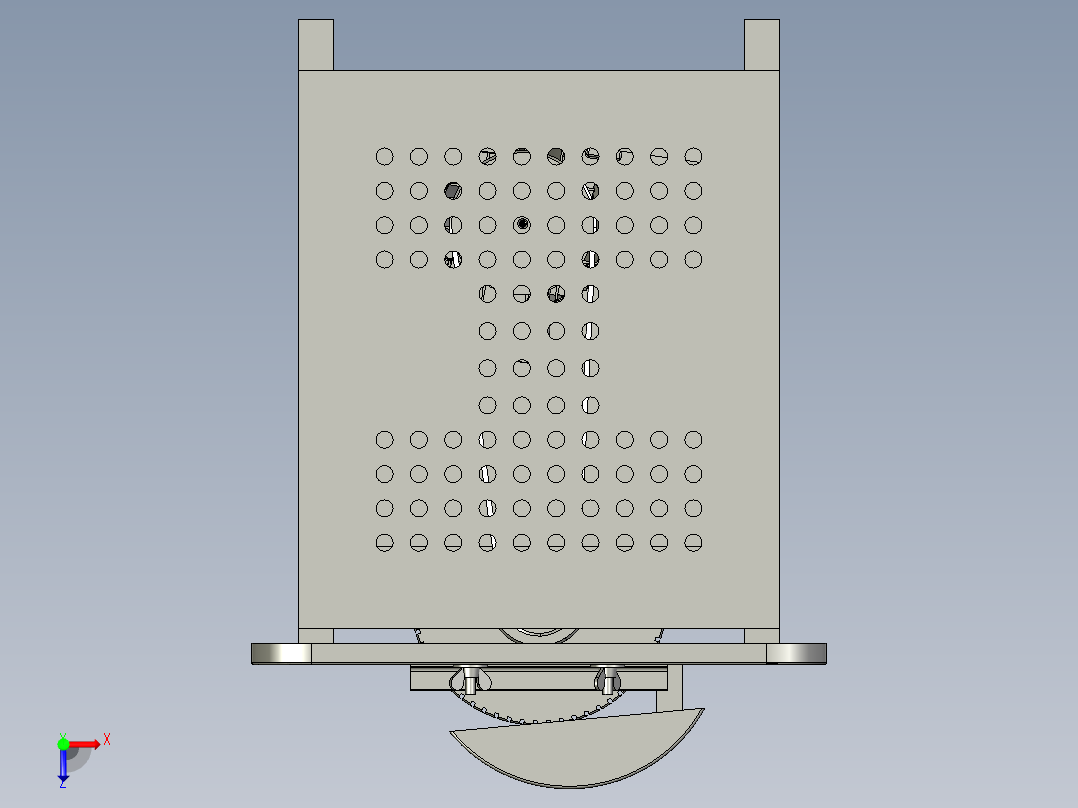 木工台锯俯视图