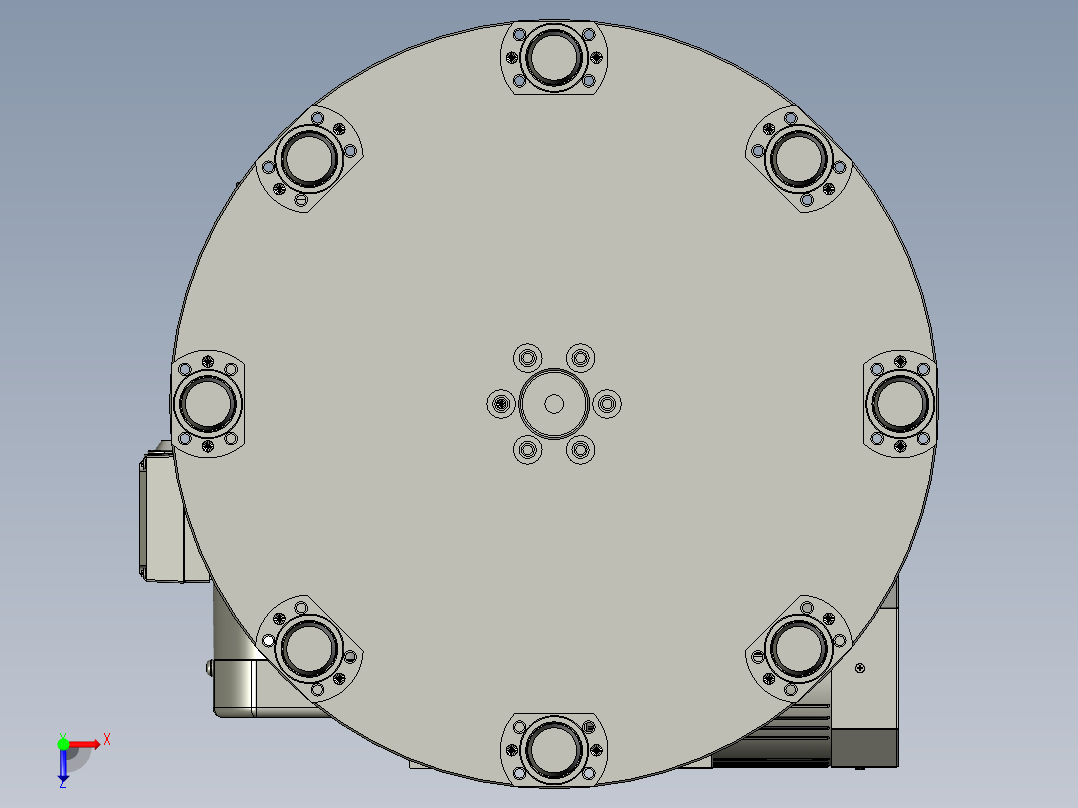 HLCY05HLCY01-05-00-00转盘组件俯视图