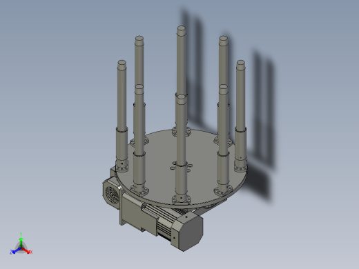 HLCY05HLCY01-05-00-00转盘组件正等轴测缩略图