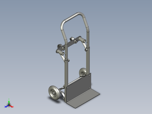 手拉车正等轴测缩略图