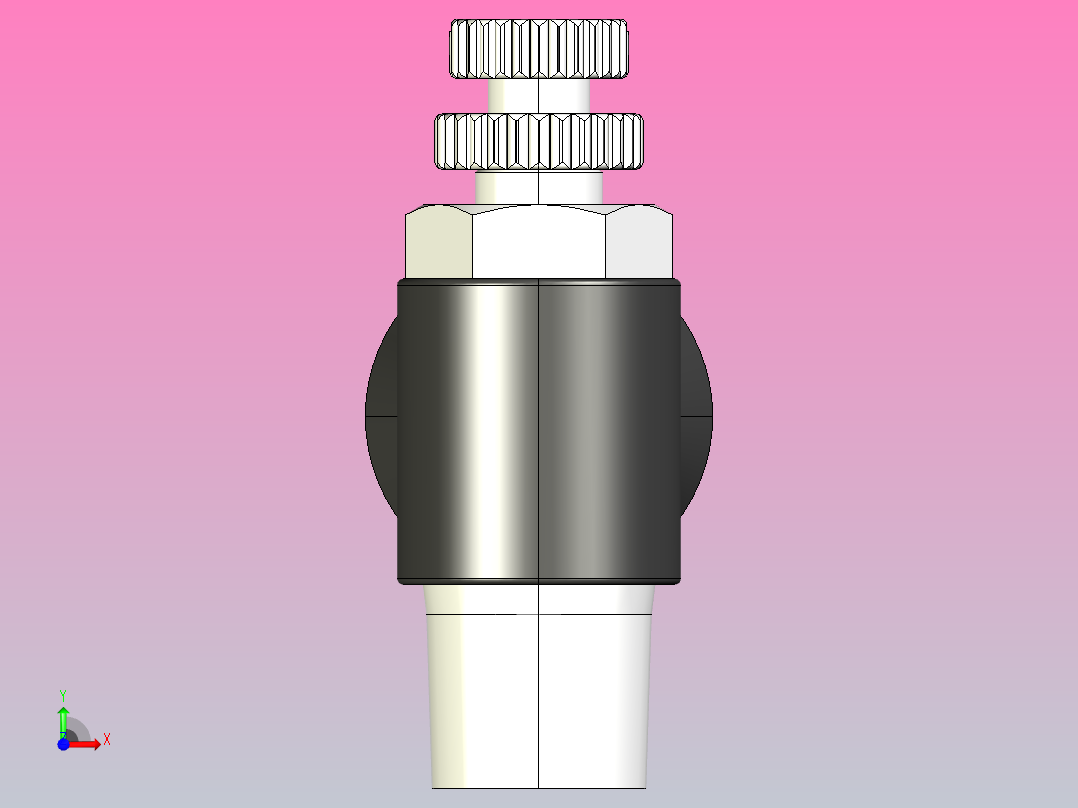SC-N调速管接头[SC1／2-N02] (2)前视图