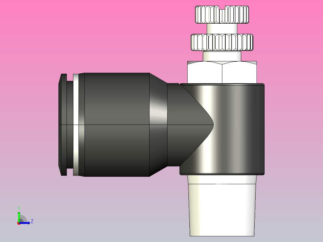SC-N调速管接头[SC1／2-N02] (2)左视图