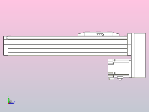 滚珠丝杠直线轴内置导轨TPA-GCR-80-1610C-L200-MP-M40-N3左视缩略图