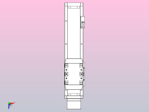 滚珠丝杠直线轴内置导轨TPA-GCR-80-1610C-L200-MP-M40-N3俯视缩略图