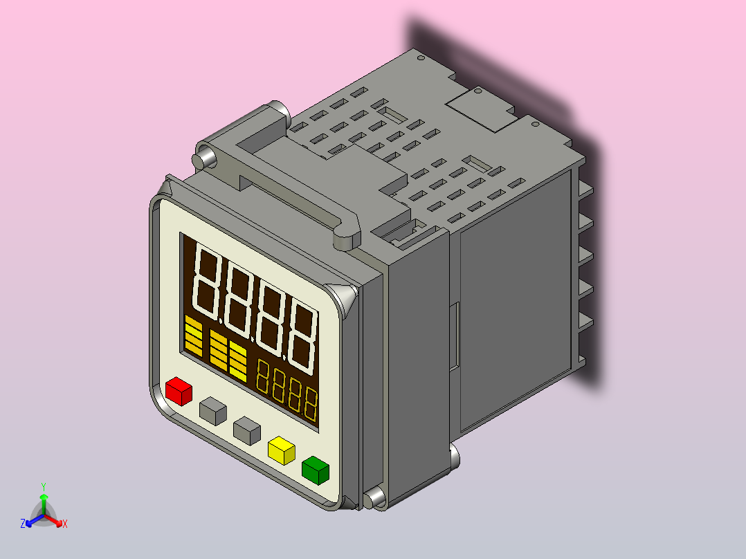 自动温度控制器欧姆龙E5CC TRX3A5Mr主视图