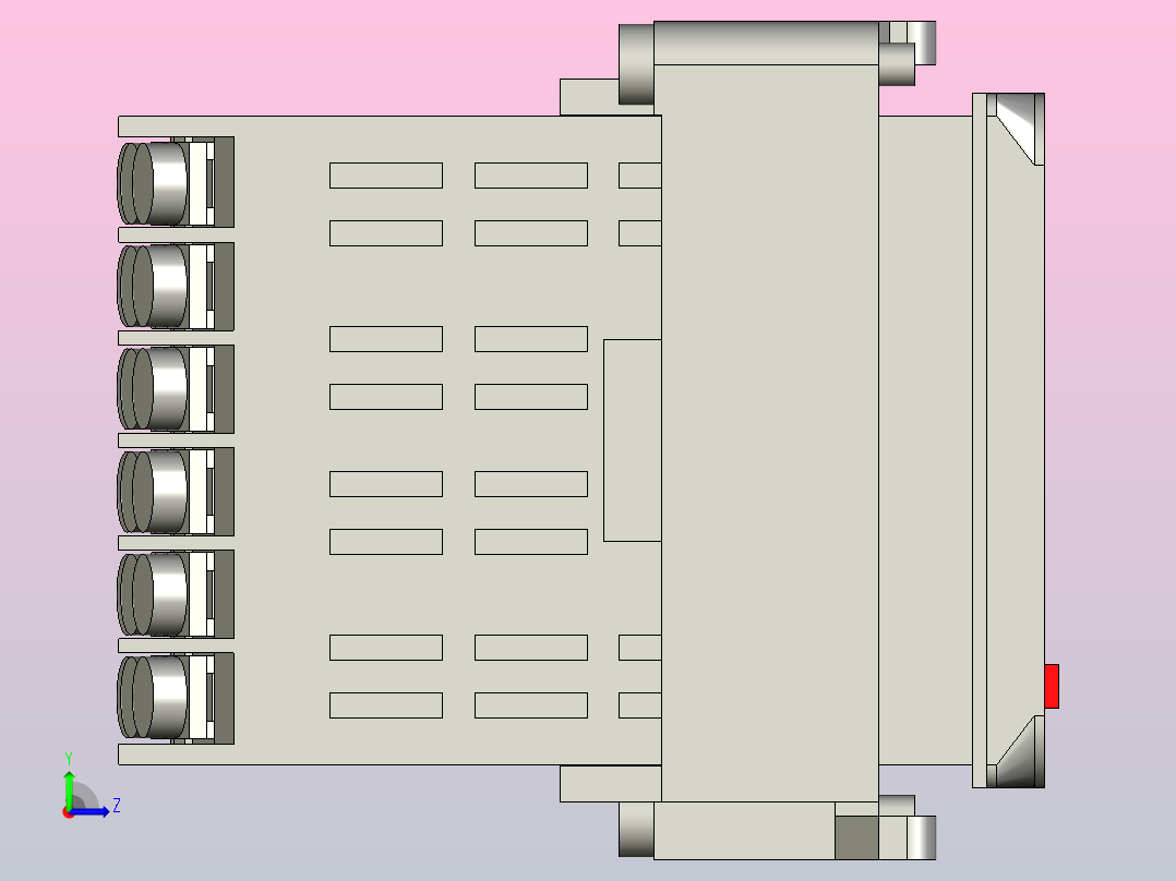 自动温度控制器欧姆龙E5CC TRX3A5Mr左视图