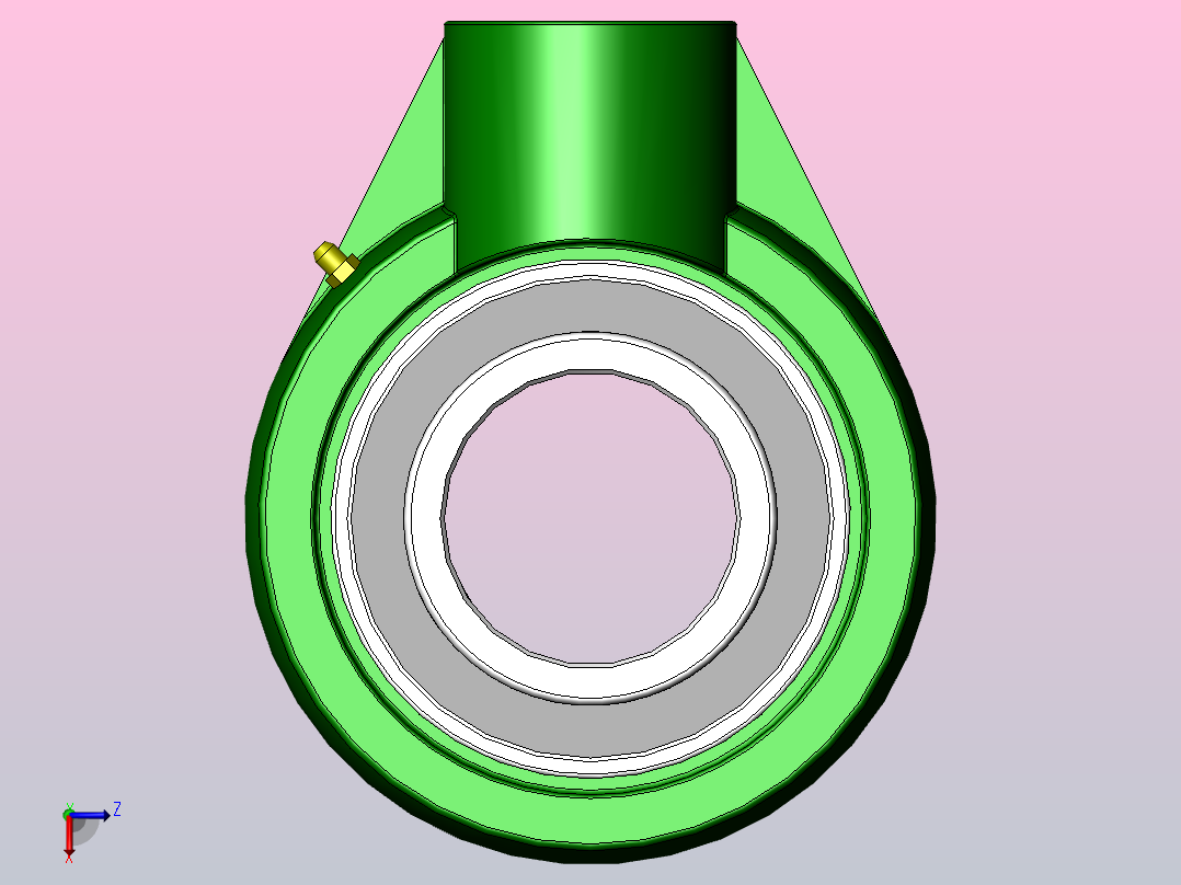 带悬吊式座顶丝外球面球轴承[UCHA型]_UCHA212前视图