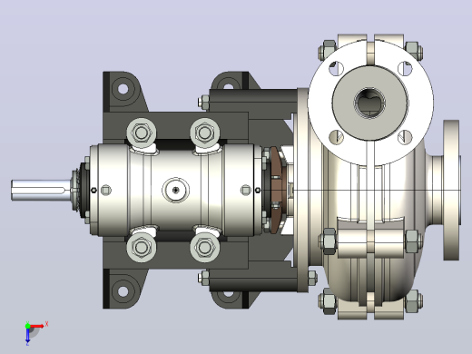 离心渣浆泵 2-1.5 B-AH 金属衬里俯视缩略图