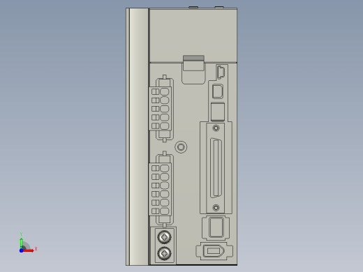 松下控制器3D模型前视缩略图