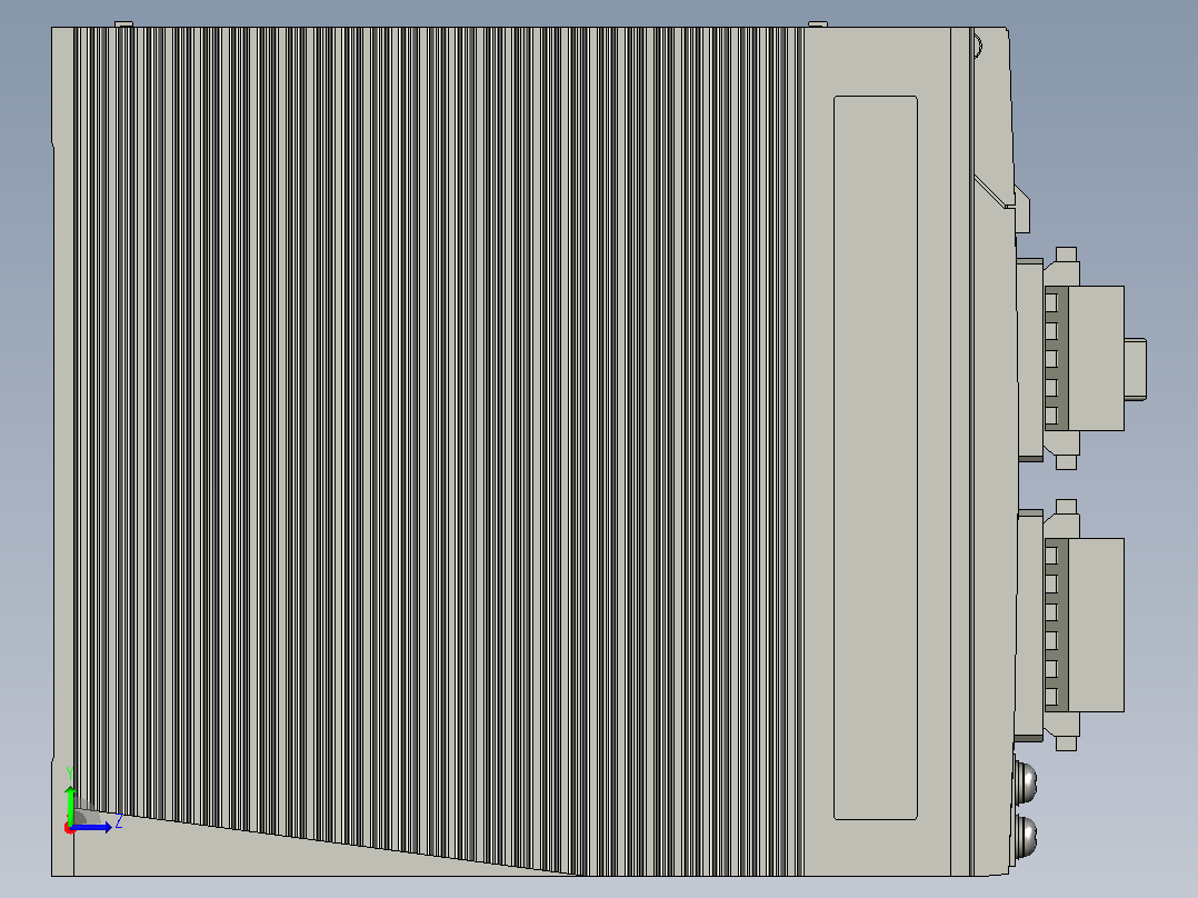 松下控制器3D模型左视图