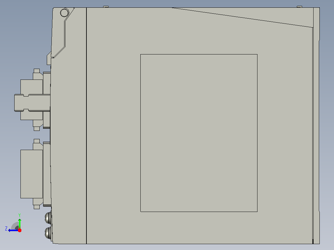松下控制器3D模型右视图