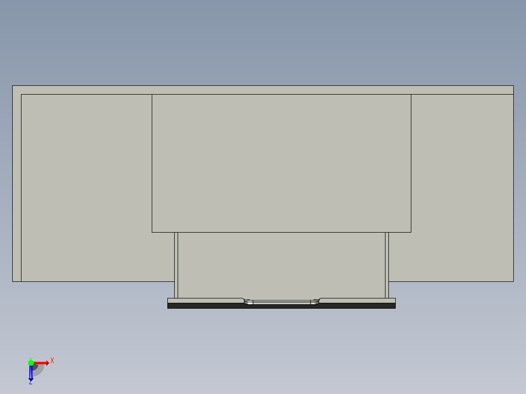 家具-办公桌01俯视图