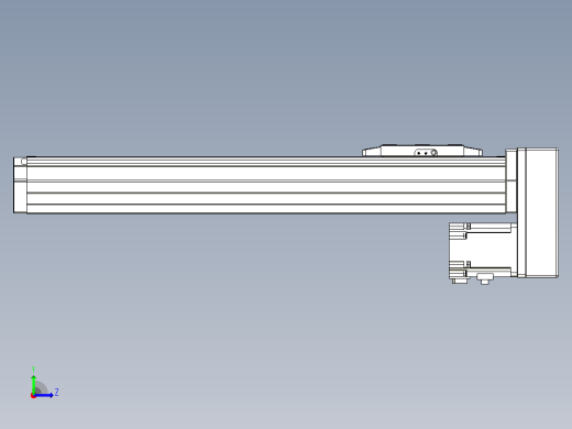 滚珠丝杠直线轴内置导轨TPA-GCR-80-1610C-L350-MP-M40-N3左视缩略图
