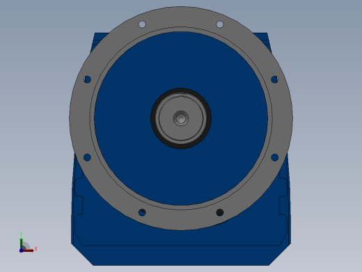 RF147法兰轴伸式安装斜齿轮减速机RF147-Y5.5-8P-132S-M1-0°-Φ550前视缩略图