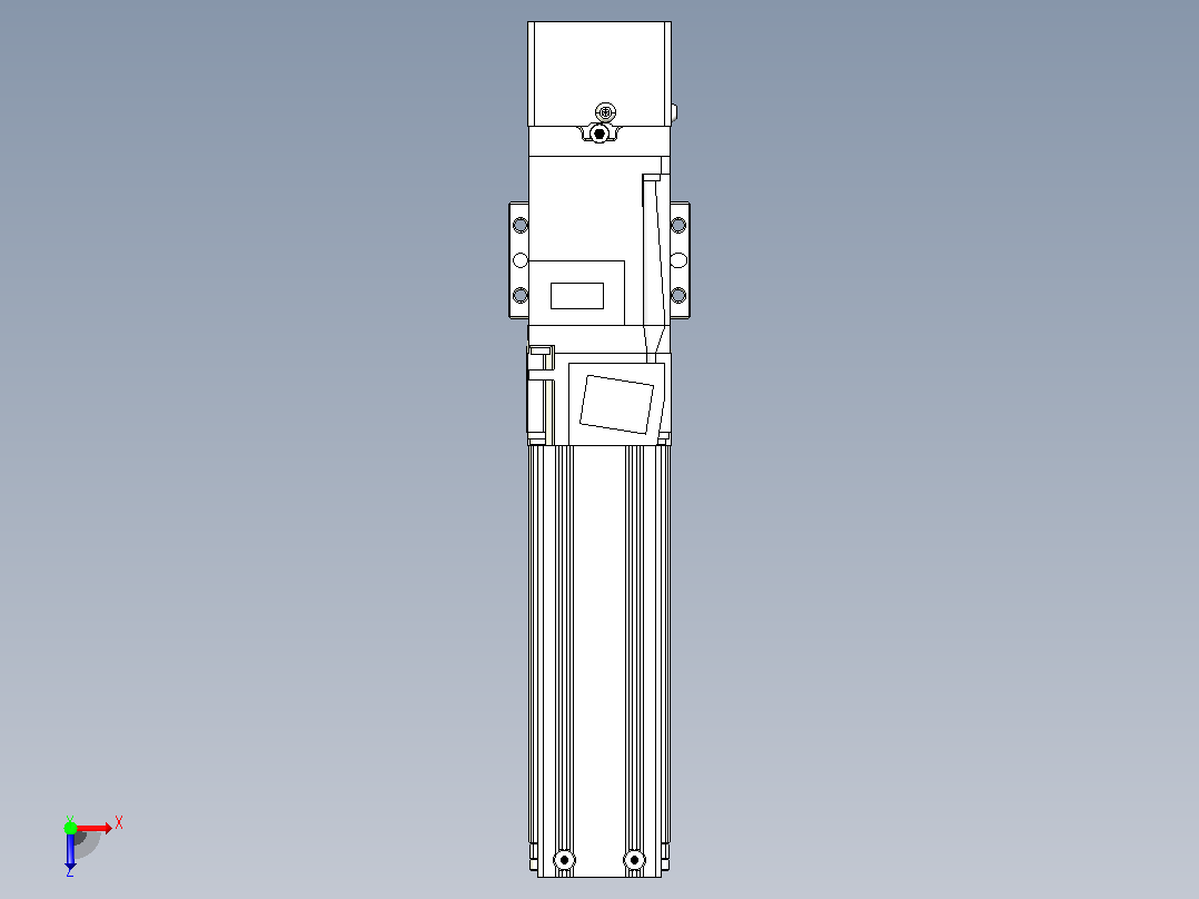 钢基模组TPA-KNR-4002C-200A1-MU-H1俯视图