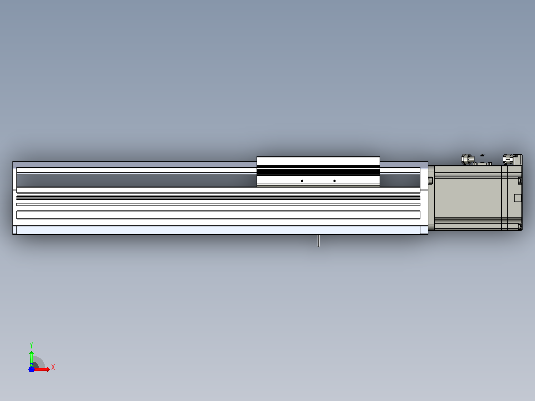 日规模组半封闭丝杆TPA-HNR-170T-2010C-L250-M-M75-N3前视图