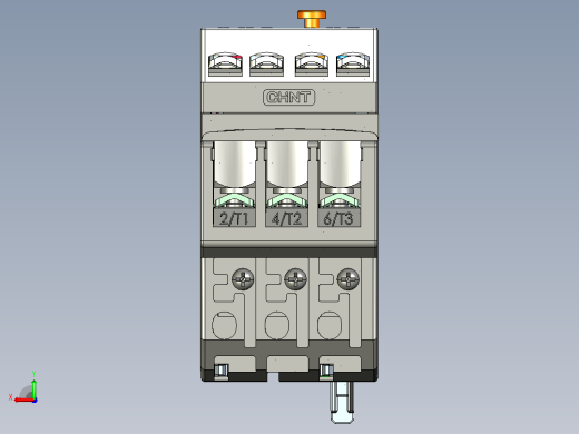 NR4-25G热过载继电器三维模型202402后视缩略图