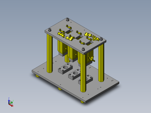 双手同时按下的开关机构