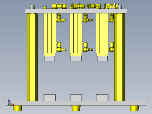 双手同时按下的开关机构前视缩略图