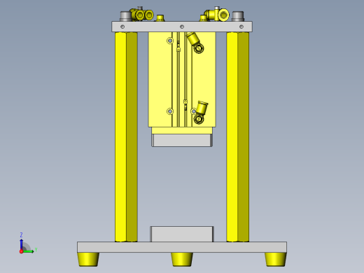 双手同时按下的开关机构右视缩略图