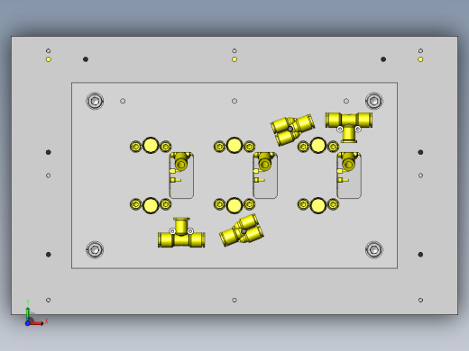 双手同时按下的开关机构俯视缩略图