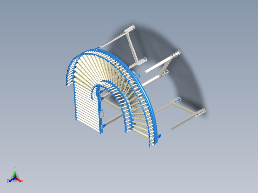 曲线斜坡滚筒输送线