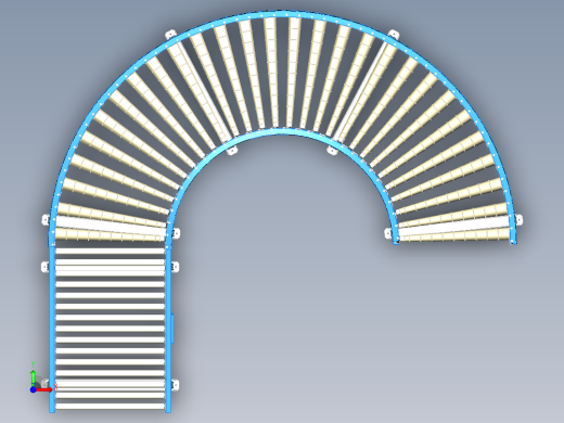 曲线斜坡滚筒输送线前视缩略图