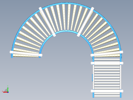 曲线斜坡滚筒输送线后视缩略图