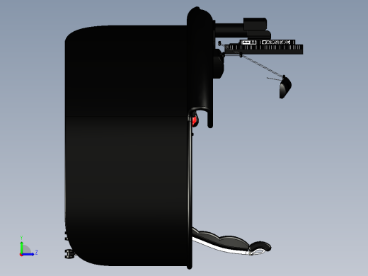 环形电脑桌模型左视缩略图