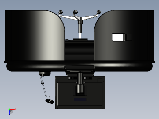 环形电脑桌模型俯视缩略图