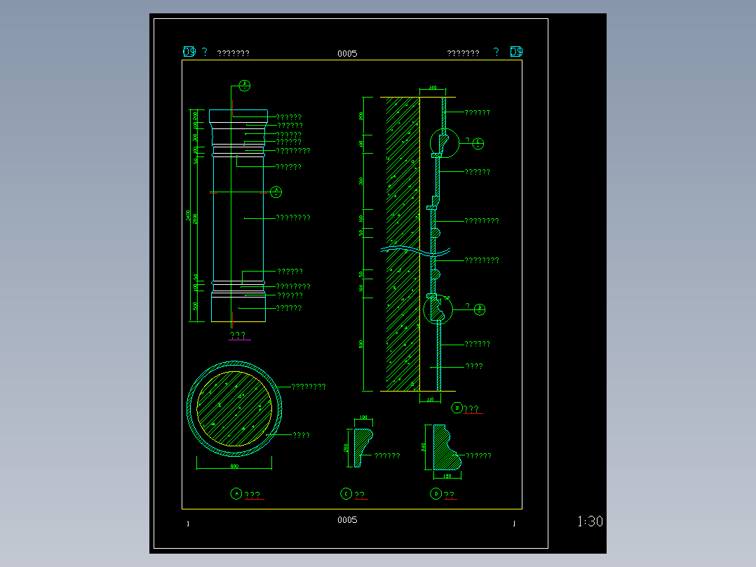 现代式柱详图-09060005